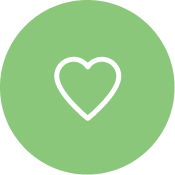 Hearts logo green